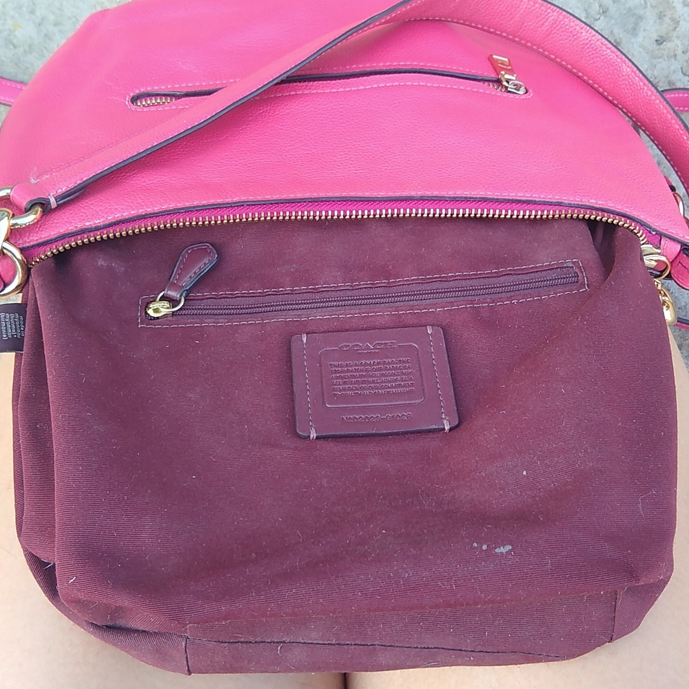 Coach Pink Skylar Hobo Bag With Unbranded Fashion Zipper Pull - Picture 15 of 16
